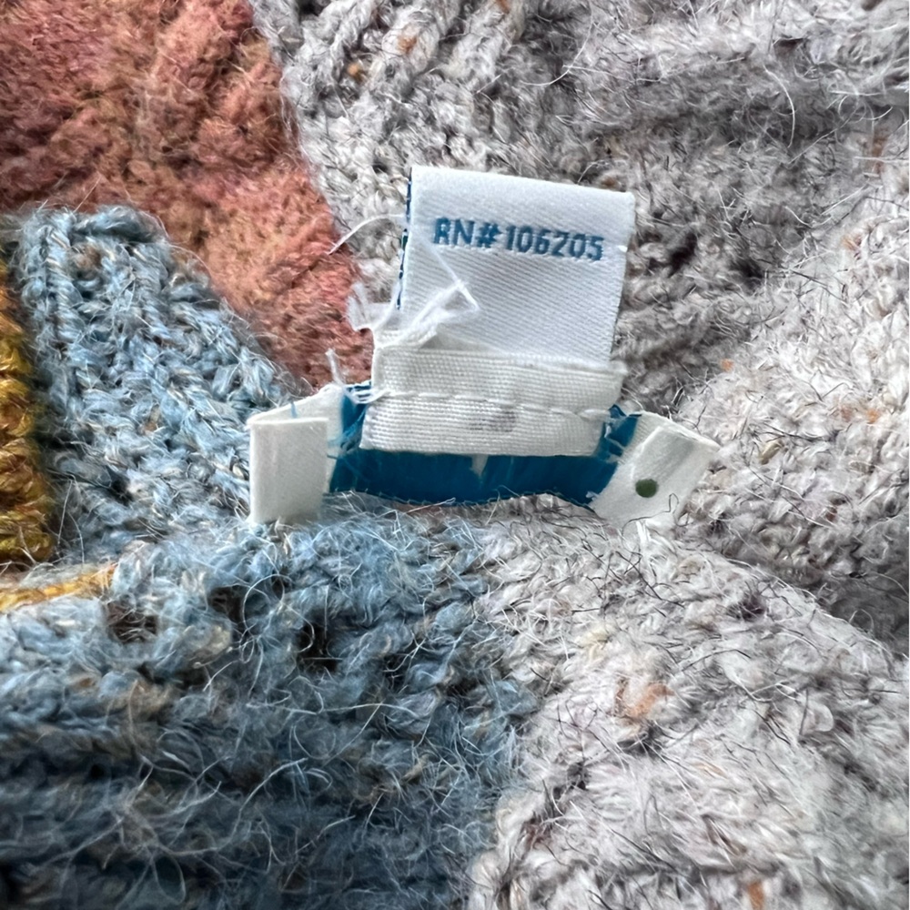 Sundance Multicolor Patchwork Poncho - image 8